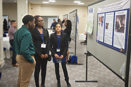 Darius Jackson, Kerene Kombe, and Neha Hebbar at ERN. (Image courtesy of Joe Muskin)